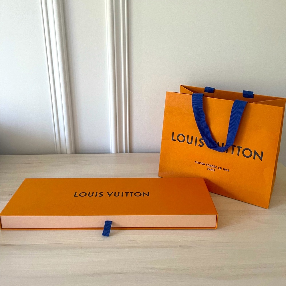 Louis Vuitton sliding drawer tie box and small bag
